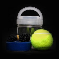 Mini Portable Solo Tennis Trainer Steel Base Rebound Tennis Ball Training Equipment Home Outdoor Durable Tennis Trainer