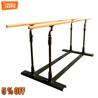 Portable wooden home gym equipment cheap two horizontal bar & parallel bars for kids adult