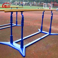 Outdoor steel fitness equipment body-building wooden parallel bars