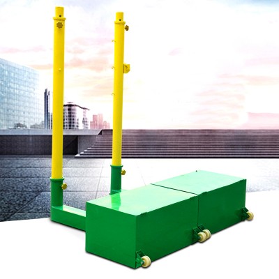 Movable adjustable outdoor indoor portable volleyball pole for training