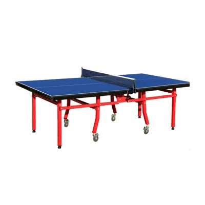 Indoor Two folded wheel folding table legs table tennis desk / ping pong table